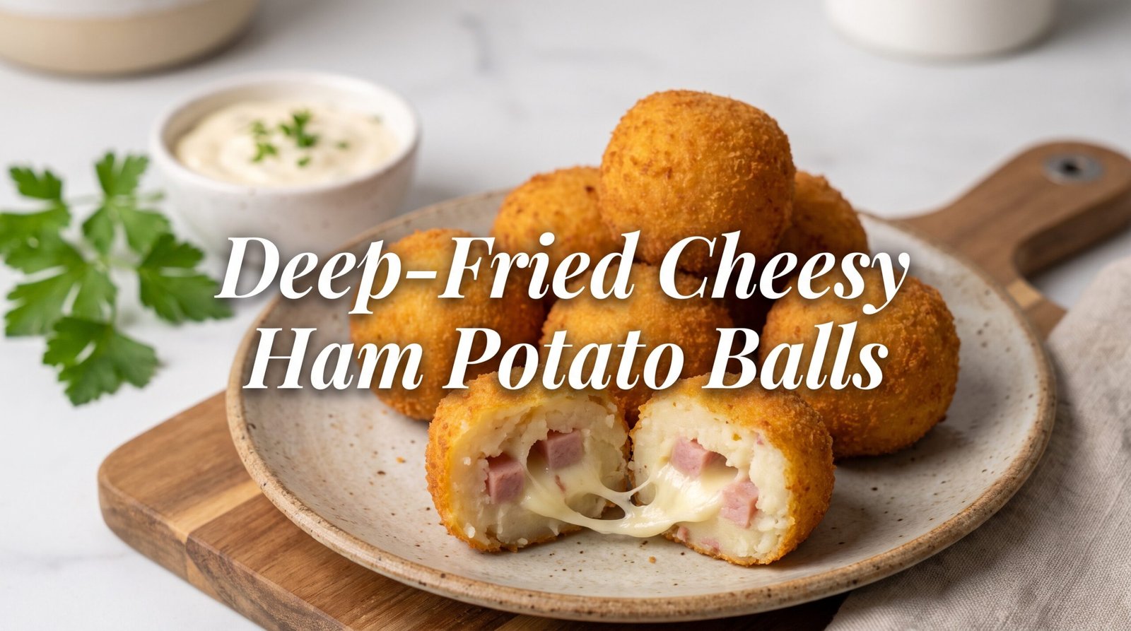 Cheesy Ham Potato Balls – Crispy, Cheesy & Easy